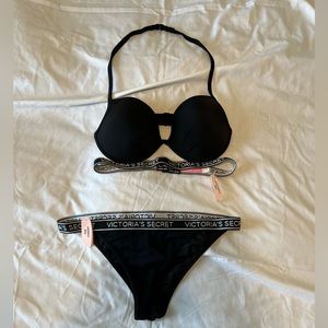 Victoria’s Secret swim top 34D bottom S NEW with tags.